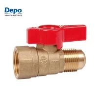 600 PSI Nữ-Van bi khí bằng đồng thau nam Kích thước tiêu chuẩn Van khí có ren hai mảnh cho đường ống dẫn khí